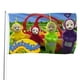 thumbnail image 1 of Teletubbies Bandera impresa con temática, regalo perfecto para fanáticos, amigos y familiares, y adecuada para actividades al aire libre e interiores, decoraciones de fiesta. 60*90CM, 1 of 6