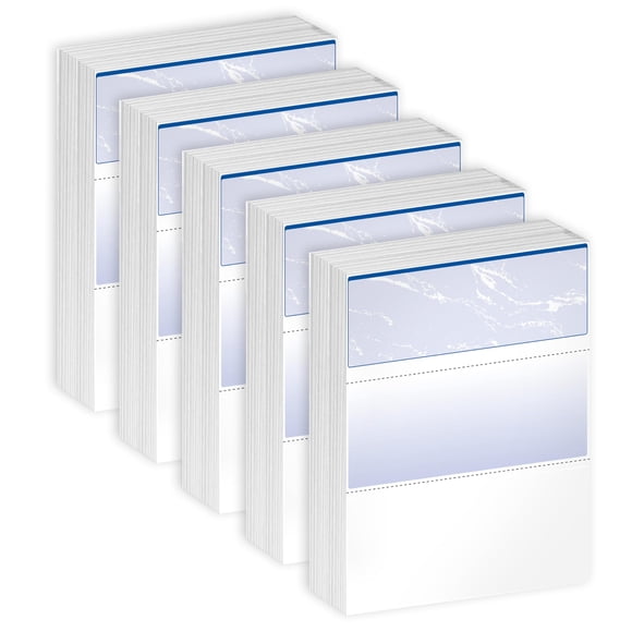 Papel de impresión de cheques DocuGard Standard con tapa de mármol azul