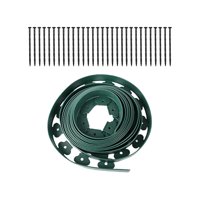 Magideal - Bordes De Borde De Paisaje De Jardín, Bobina De Borde De Jardín, Borde De Césped Con Estacas Borde De Borde De Jardín, Para Macetas De Jardín Cama De 5Cm Verde