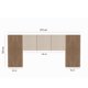 thumbnail image 2 of Respaldo Dubai 2 Plazas Beige, 2 of 4