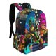 thumbnail image 2 of Kitti Katz-theme Backpack, Campus style schoolbag Bookbag with Adjustable Shoulder Straps And Large Zip Compartment, Unisex Travel Bags.42x30x15cm, 2 of 6