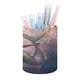 thumbnail image 1 of Sirena Negra-theme Cylinder Pen Holder Pencil Organizer with Flannel Lining PVC Leather Material Cardboard Base for study work 10*8CM, 1 of 6