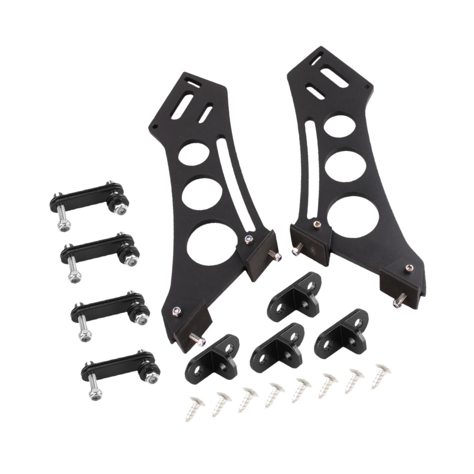 Magideal - 2 Piezas De Soportes De Montaje De Patas De Alerón Genérico Para Alerón Trasero De Coche, Accesorio Portátil De Alto Rendimiento De Primera Calidad, R