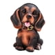 thumbnail image 4 of Lovely Dog Eyeglasses Holder Stand Animal Figurilla Gafas Display Stand Estante Animales en apariencia de oficina Decoración para hogar , color Negro Marrón Negro, 4 of 5
