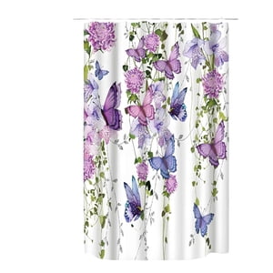 Genérico - Cortina Para Baño Mas Forro De Ducha V8