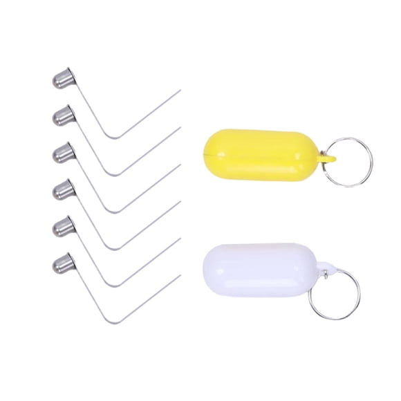 Llavero Flotante Con Resorte Para Remo De Kayak, Clips De Botón A Presión, Para Campamento, Camping, Surf