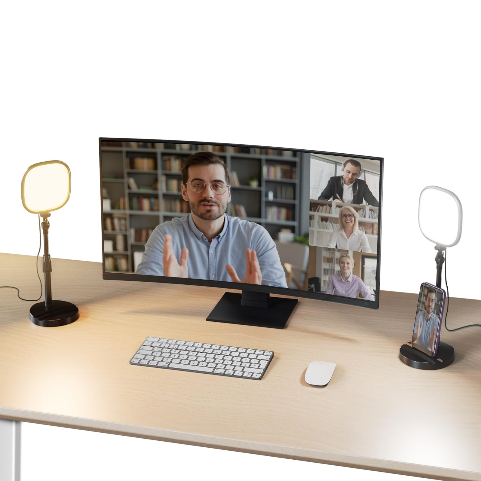 Ring Light Neewer Basics, Paquete De 2 Unidades, 5 Led De Pantalla Completa Con Soportes