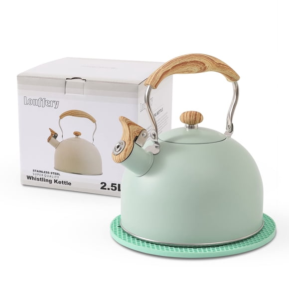 Tetera Lonffery 2,5 L Turquesa con Silbido