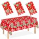 thumbnail image 1 of Mantel desechable CUUSNNY 137 × 274 cm Pack de 3 con diseño de bastón de caramelo, 1 of 7