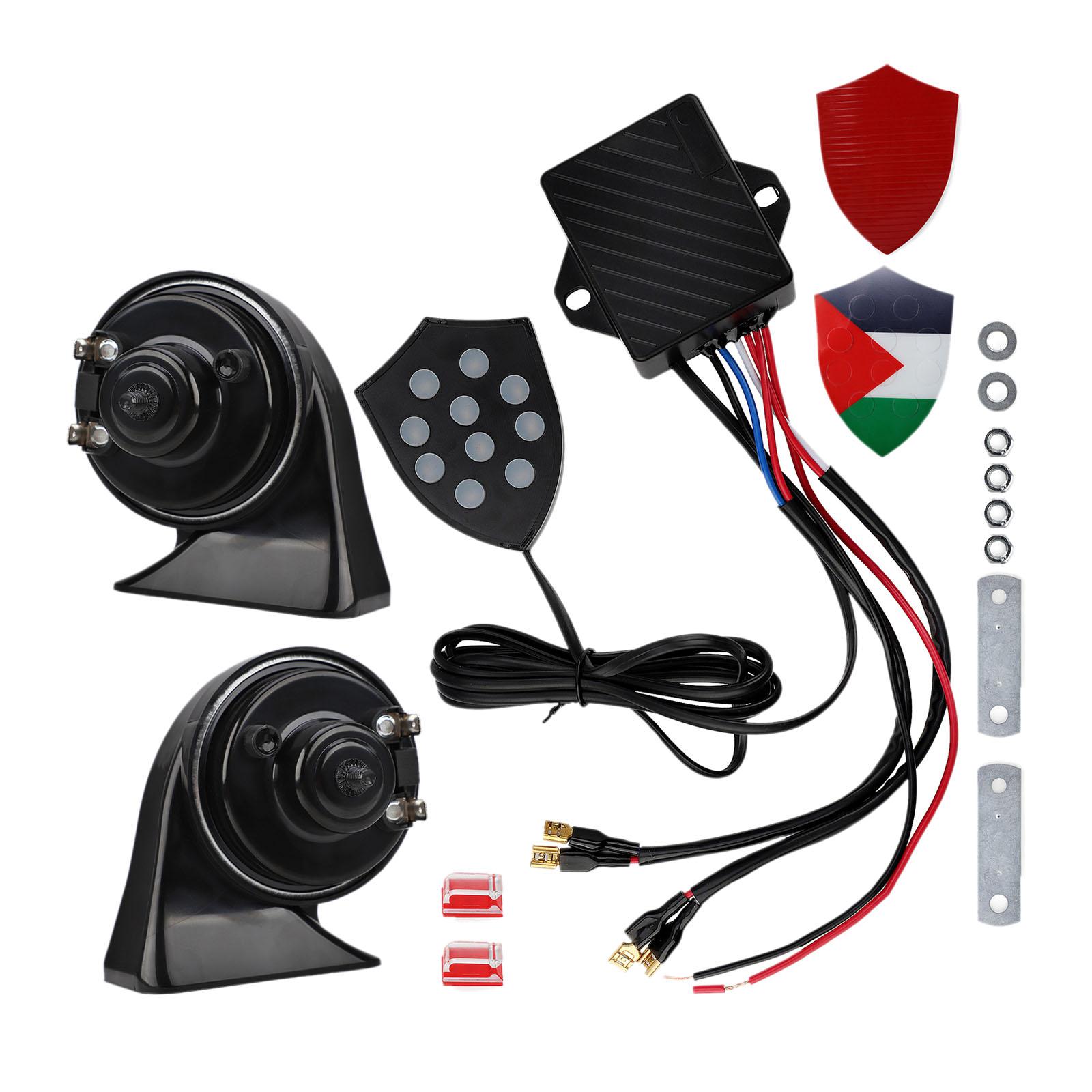 Ioensy - Bocina Electrónica 12V Bocina De Caracol Impermeable Para Vehículos De Barco Bocinas De Tren