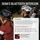thumbnail image 3 of Casco de ciclismo Sena R2 Road Smart Bluetooth con luz trasera LED, 3 of 7
