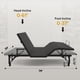 thumbnail image 1 of Adjustable Bed Base Frame Queen Bed Frame with Head and Foot Incline Wireless Remote 4 Ports USB, Under-Bed Nightlights, Zero Gravity Quiet Motor Black Queen, 1 of 3