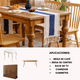 thumbnail image 4 of Mantel De Centro Algodon Yute Etnico Camino De Mesa 180 X 30, 4 of 6