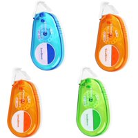 Xinqihang - 4 Rodillos De Pegamento, 5 M X 8 Mm, Cinta Adhesiva, Dispensador De Bolígrafos, Cinta Adhesiva ...