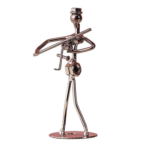 Bothyi - Estatua De Hombre Músico Escultura De Músico Para Mesa Sala De Estar Estantería Violín