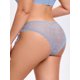 thumbnail image 3 of INSPIRE CHIC Bragas de Mujer con Lazo Lateral de Encaje Malla Transparente Ropa Interior de Tiro Bajo Calzoncillos Grandes Azul, 3 of 4