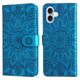 thumbnail image 1 of Funda tipo cartera FOXDOCK para iPhone 16 , diseño girasol en relieve, cuero PU, cierre magnético, soporte y tarjetero, 1 of 5