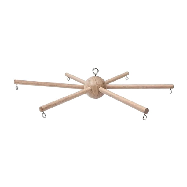 Kit De Marco Móvil De Madera Para Colgar En La Cama, Campanas De Viento Para Balcón, Cuna Y Dormitorio.