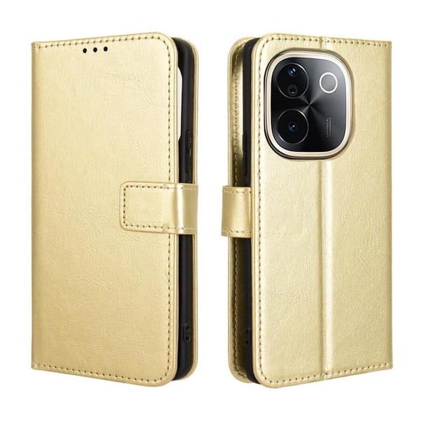 Funda tipo libro para iQOO Z9S Pro 5G, cartera todo‑en‑uno, funda multifuncional con tarjetero y correa de muñeca desmontable