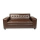 thumbnail image 2 of Sofa Dos Cuerpos Ecocuero Chocolate, 2 of 3