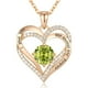 thumbnail image 1 of Collar colgante de amor de amor con piedra de nacimiento Zirconia, regalo de joyería de las mujeres para la Navidad, cumpleaños, aniversario, 1 of 4