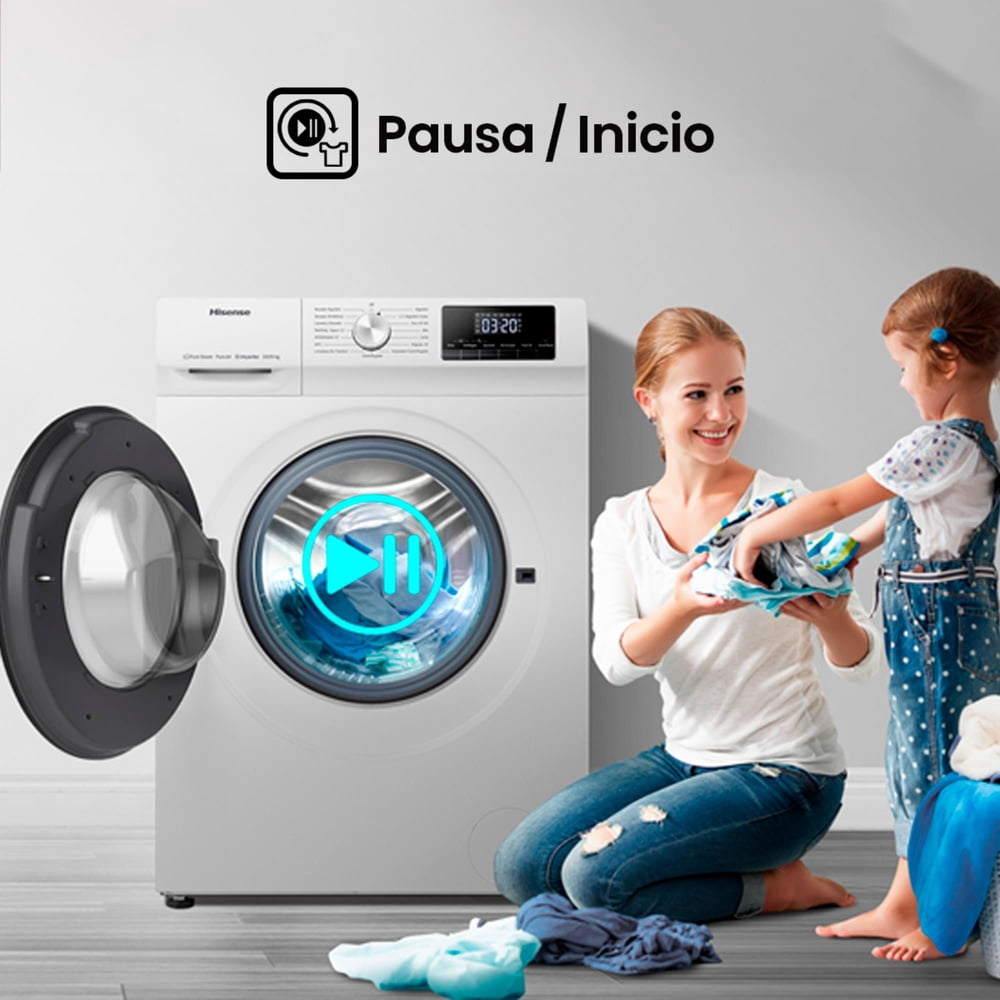 Hisense WD3Q1042BW 10/6 kg Blanco, foto 9