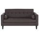 thumbnail image 1 of Sofa Retro 3 Cuerpos Pu 00 Chocolate, 1 of 5
