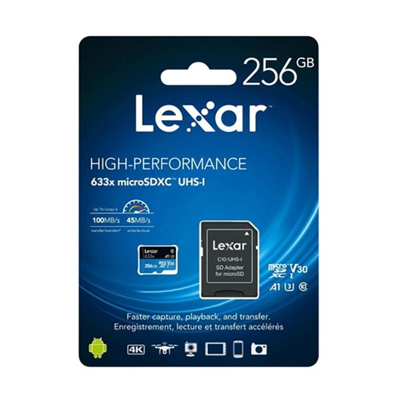 Memoria Lexar Micro Sdxc 256gb 633x (11972)
