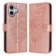 thumbnail image 2 of Funda cartera mariposa para iPhone 17 con soporte y ranuras para tarjetas Oro rosa, 2 of 5