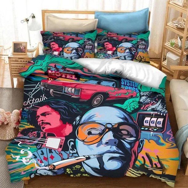 ed Fear and Loathing in Las Vegas Bedding Set Boys Girls Twin Queen Size Duvet Cover Pillowcase Bed Boys AdultBed Sheets
