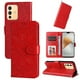 thumbnail image 5 of Funda tipo cartera FOXDOCK para Vivo V23 5G , diseño girasol en relieve, cuero PU, cierre magnético, soporte y tarjetero, 5 of 5
