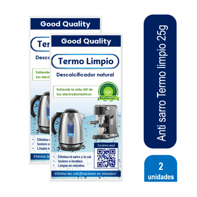 Antisarro Ecológico Termo Limpio 2x25g