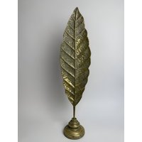 Genérico - Escultura Pluma Hoja Minimalista Metal Moderno 114Cm Jhn