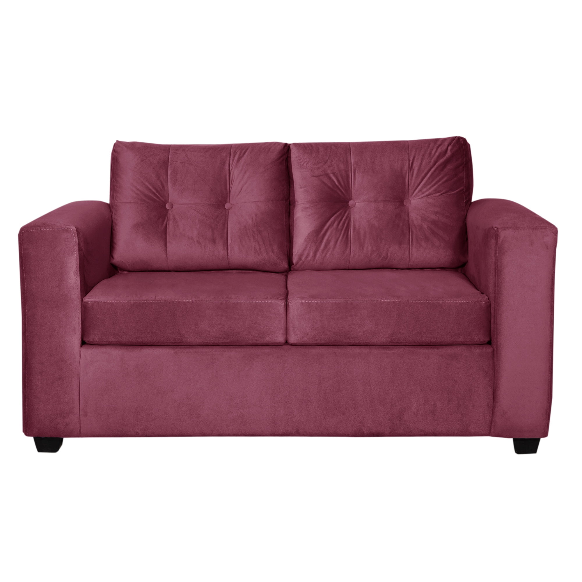 Colbox - Sofá Nova 2 Cuerpos Felpa Burdeo