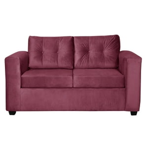 Colbox - Sofá Nova 2 Cuerpos Felpa Burdeo