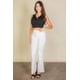 thumbnail image 2 of Top Sin Mangas Saronite Polo De Punto Acanalado Negro Mujer, 2 of 4