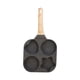 thumbnail image 2 of Sartén Antiadherente Para Huevos, Sartén Para Huevos Con 4 Agujeros, Sartén Para Tortilla Para Carne, Hamburguesa, Color Negro, 2 of 5