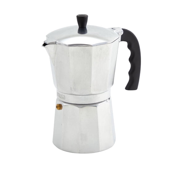 Cafetera Usa B120 43v De Aluminio Para 6 Tazas Color Plateado