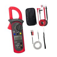 Magideal - Multímetro Digital Con Pinza Amperimétrica, Amperímetro, Comprobador De Resistencia, Comprobador De Voltios Y Amperios Multipropósito Para Capacitanci