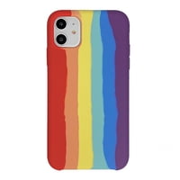 Genérico - Carcasa Silicona Para Iphone 11 Arcoiris Rojo
