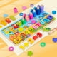 thumbnail image 1 of Children's Early Education Cognitive Alpha-numeric Assembly Fishing Blocks For 2-4 Years Old Boys And Girls Baby, Development Intelligence Toys, 1 of 2