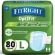 thumbnail image 1 of Pañales para adultos FitRight, extra pesados, absorbentes, L, 44 a 56 pulgadas, 80 unidades, 1 of 8