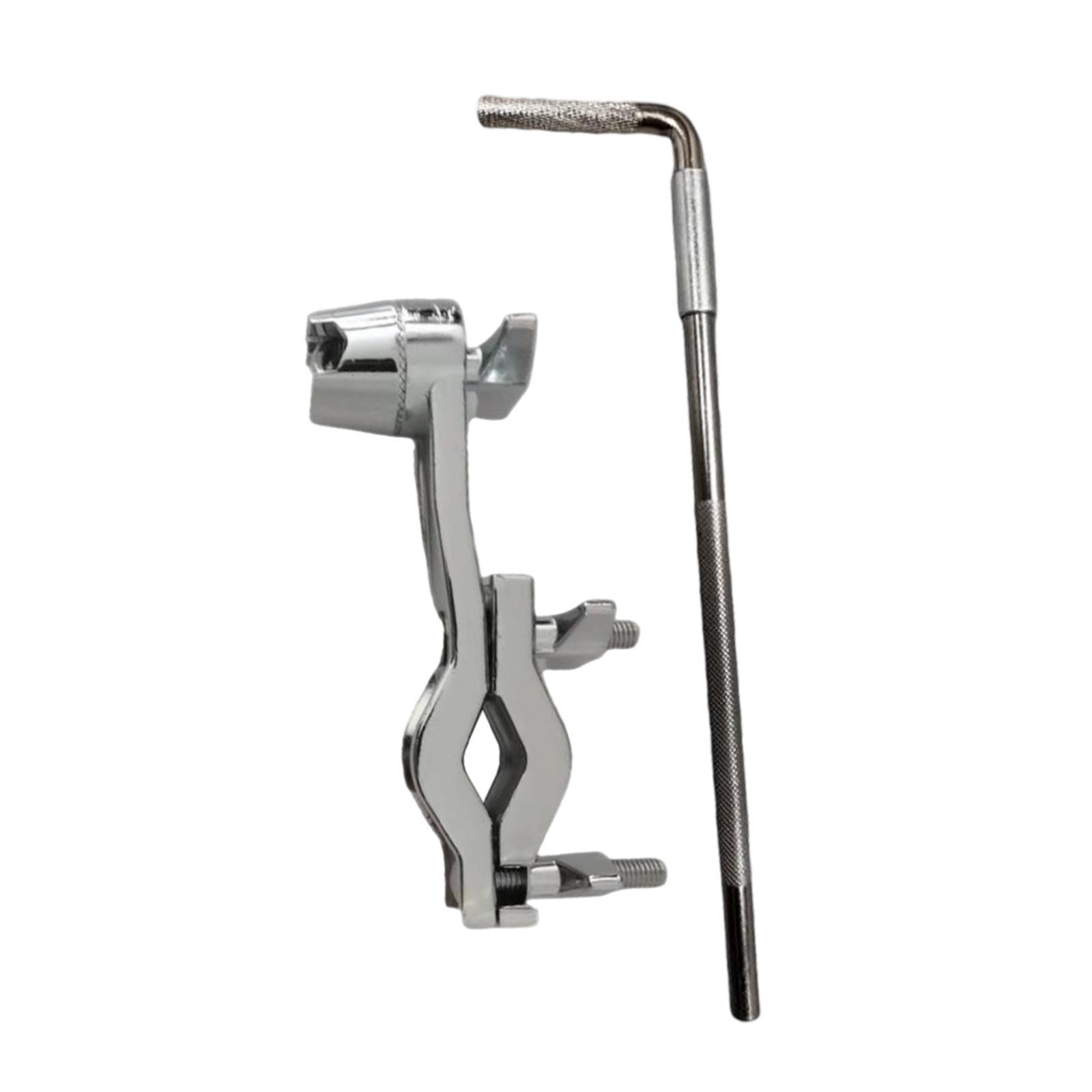 Magideal - Abrazadera Para Cencerro Soporte De Montaje Para Percusión De Cencerro Con Varilla En L Soporte De Metal Para Cencerro Para Baterista De Instrumentos