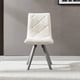 thumbnail image 3 of Dining Chairs Set of 2PCS/CTN Kitchen Mid Century Modern Chairs with Wood Legs and Fabric Cushion for Living Room Bedroom Outdoor Lounge, White, 3 of 3