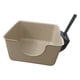 thumbnail image 5 of Caja De Arena Para Gatos, Bandeja De Arena Para Mascotas Con Tapa Abierta Duradera Para Gatos Pequeños Y Medianos, Gatito, Café, 5 of 5