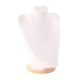 thumbnail image 1 of Soporte De Busto Con Cadena Para Exhibición De Collares, Maniquí Para Mostrador De Casa, Tienda, 30 Cm, PU Blanco, 1 of 5