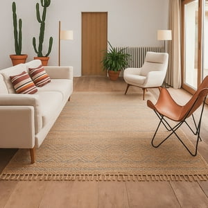 Bazhars - Alfombra Yute 160X230 Cm Heri Hw Nmulti Bk