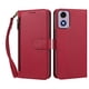 thumbnail image 1 of Funda Tipo Billetera para Motorola Moto E14 4G con Soporte y Bolsillo con Cierre Rojo, 1 of 1