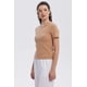 thumbnail image 2 of Polera Mujer Rib Crop Lisa Camel, 2 of 4