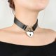 thumbnail image 5 of Collar Alona Magic Goth Choker negro de piel sintética para mujer, 5 of 7